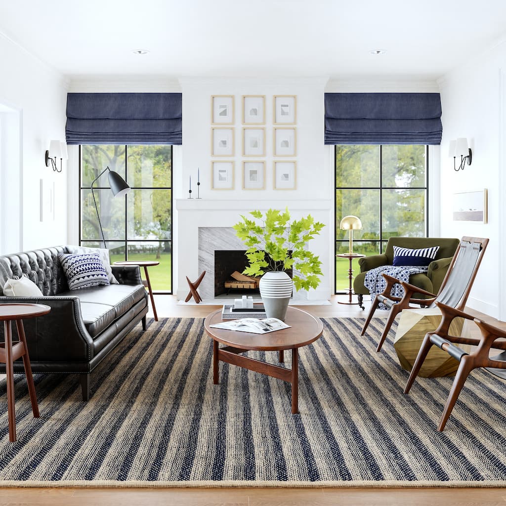Lake Striped Jute Area Rug