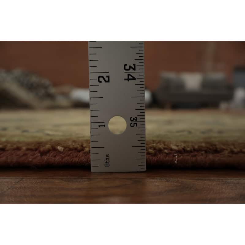 Hand Knotted Oriental 100% Wool Carpet Traditional All-Over Oranges & Rust Peshawar Area Rug - 14' 3'' X 10' 2''