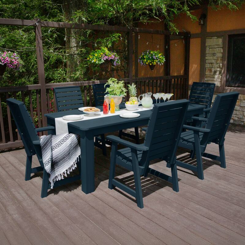 Weatherly 7-Piece Outdoor Dining Height Set - 42" x 84"