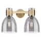 Option Brushed Brass, Light Smoke