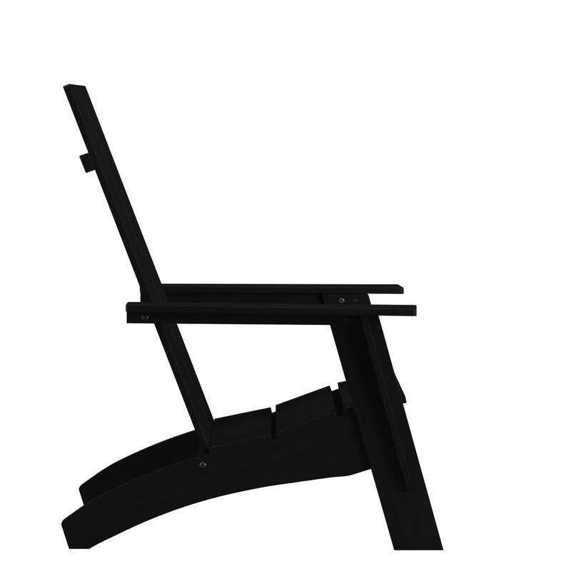 Modern Dual Slat Back Adirondack Style Patio Chair