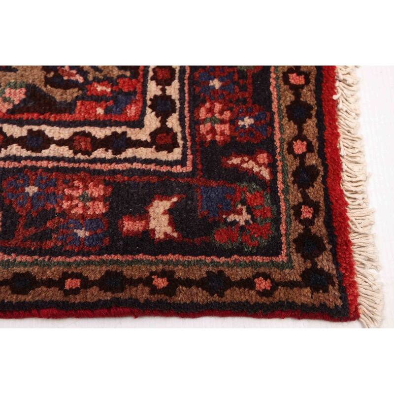 ECARPETGALLERY Hand-knotted Andelz Red Wool Rug - 3'6 x 10'4