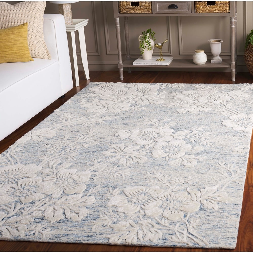 SAFAVIEH Handmade Glamour Veselina Modern Wool & Viscose Rug