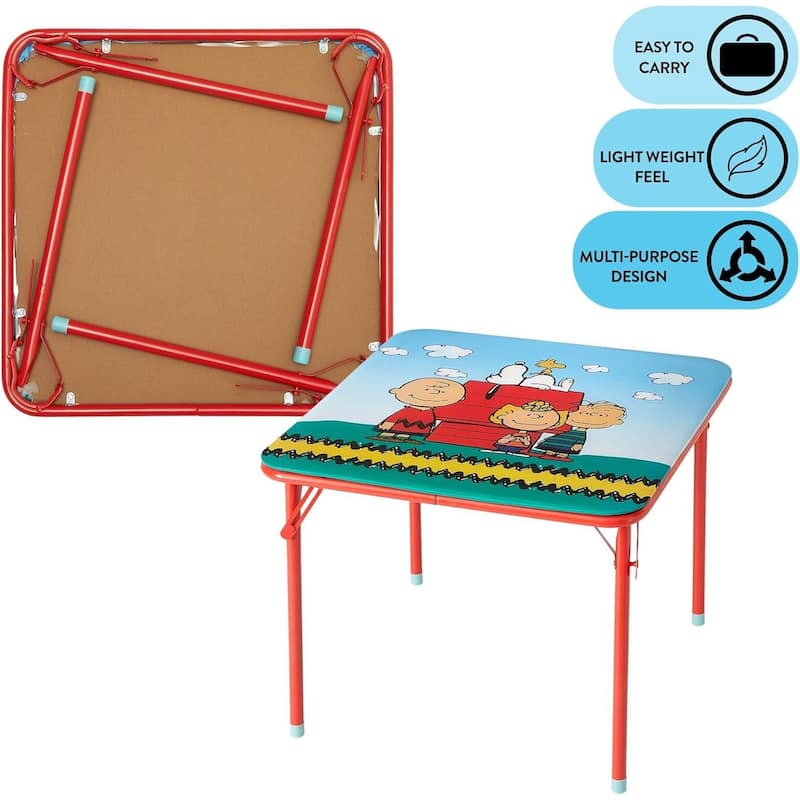 Peanuts 3 Piece Kids Activity Table and Chair Set
