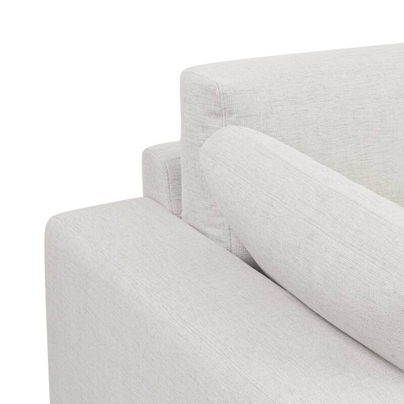 Poly & Bark Malaga Sectional Sofa in Mist Grey