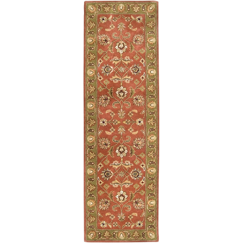 Hand-tufted Camelot Collection Wool Area Rug - 3' x 12' Runner - 3' x 12' Runner