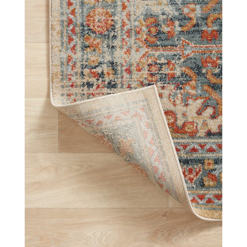 Alexander Home Luxe Fireside Antiqued Distressed Area Rug