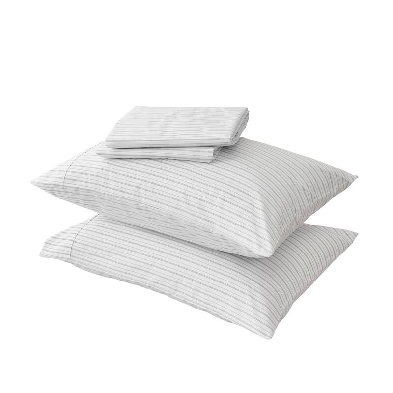 Premium Striped Microfiber Sheet Set