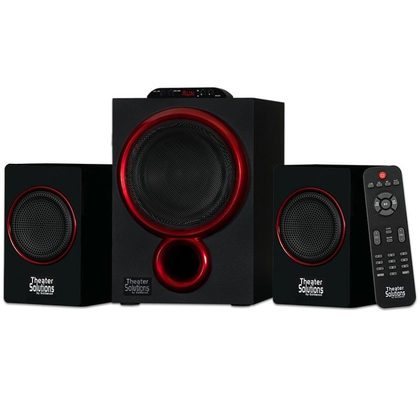 Theater Solutions TS212 Powered 2.1 Bluetooth Speaker System Home Multimedia