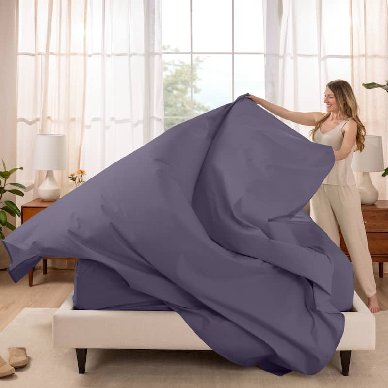 Bare Home Organic Cotton Sheet Set - Crisp Percale Weave