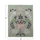 preview thumbnail 3 of 1, Cotton Knit Baby Blanket with Botanical and Animal Motifs - 40.0"L x 32.0"W x 0.25"H