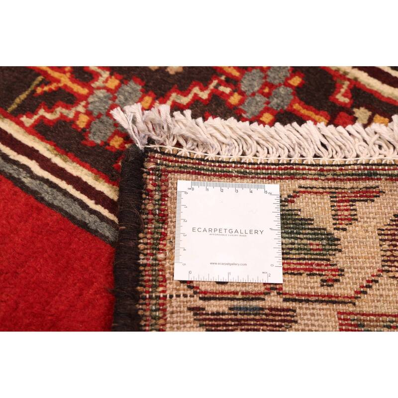 ECARPETGALLERY Hand-knotted Anadol Red Wool Rug - 3'7 x 5'1