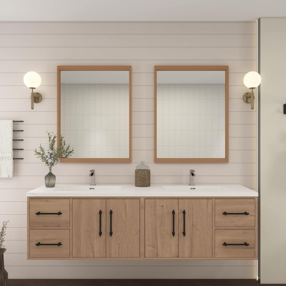 Victoria 72'' Wall-mounted Vanity with Double Reinforced Acrylic Sink - 71.5