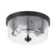 preview thumbnail 44 of 49, 2-Light Black Farmhouse Flush Mount Ceiling Light-2 Pack