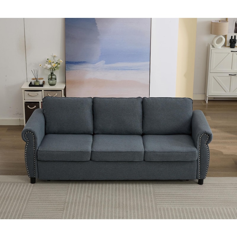 81.5" 2-in-1 Queen Convertible Sleeper Sofa Bed