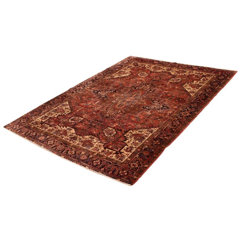 ECARPETGALLERY Hand-knotted Sarabi Red Wool Rug - 7'8 x 10'8
