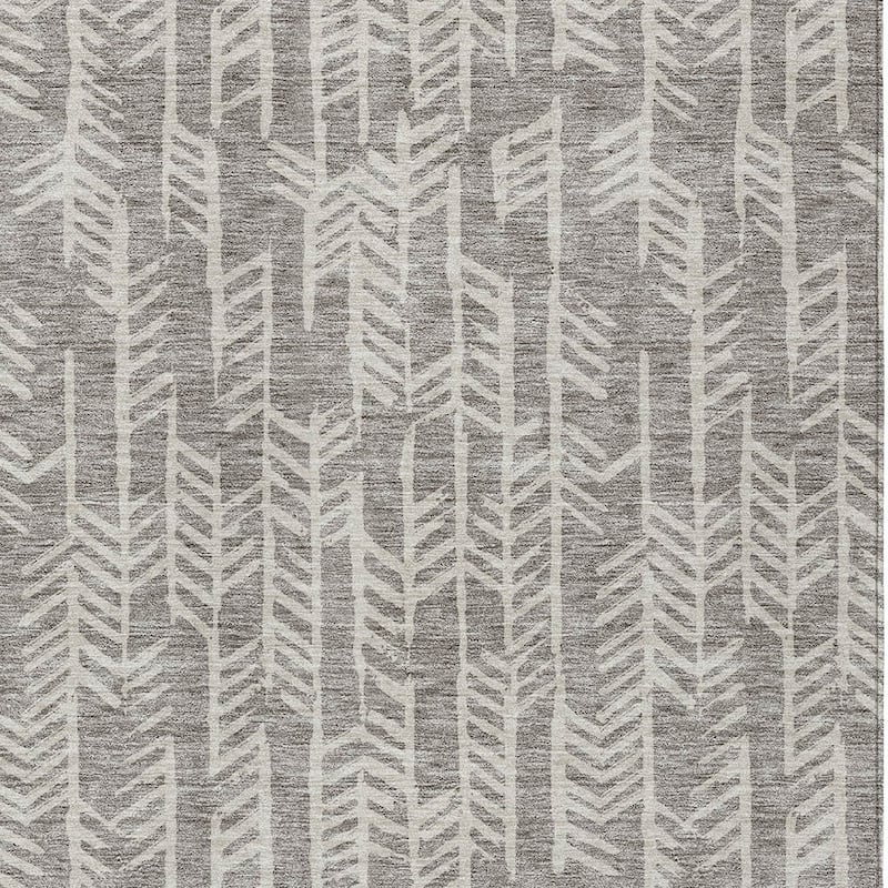 HomeRoots Tribal Transitional Rectangle Outdoor Rug