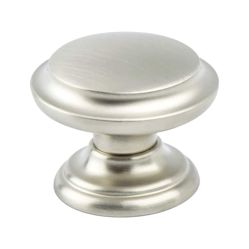 Berenson Euro Classica 1-3/8 Inch Mushroom Cabinet Knob - Brushed Nickel