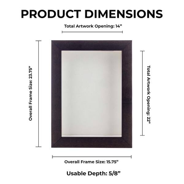 14x22 Dark Brown | 1