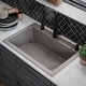 preview thumbnail 17 of 86, Karran Drop-In Quartz 33 in. 1-Hole Single Bowl Kitchen Sink Kit