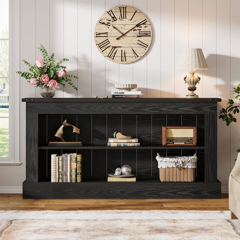 63" Farmhouse TV Stand for 75-Inch TV