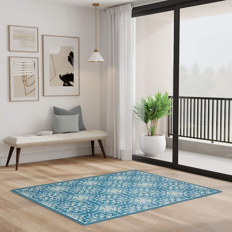 Nourison Jane Floral Medallion Indoor only Area Rug