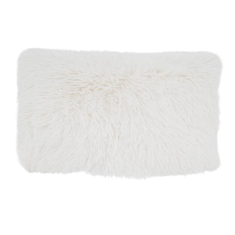 Juneau Collection Throw Pillow - 12x20 - Polyester - Ivory