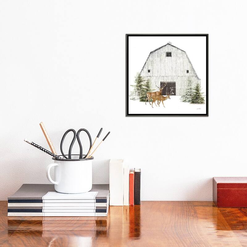 iCanvas "Wooded Holiday VI" by Katie Pertiet Framed