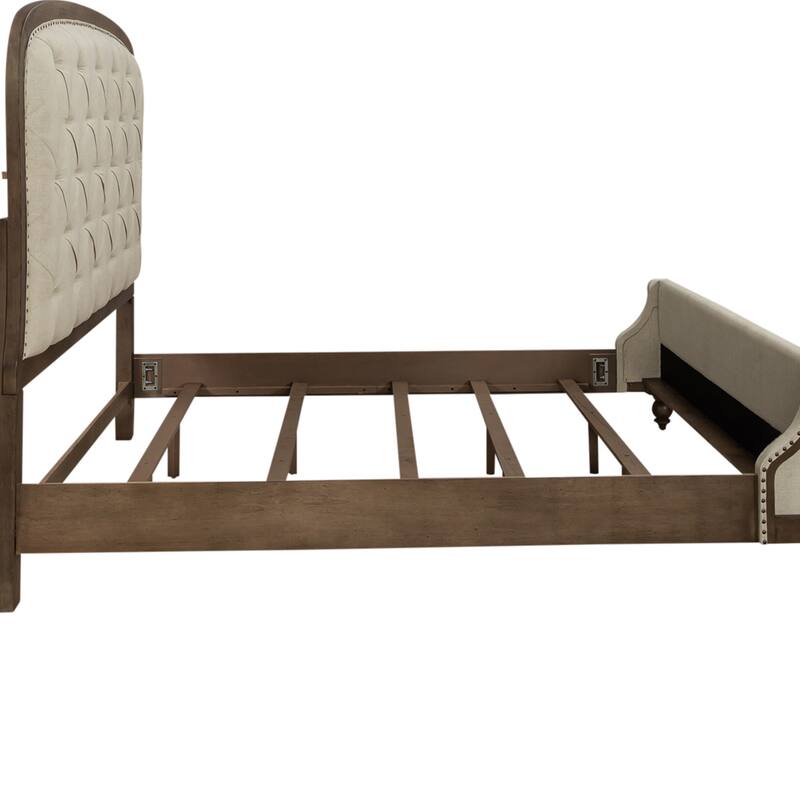 Americana Farmhouse Dusty Taupe Queen Shelter Bed
