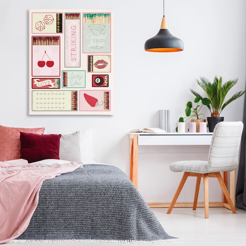 Stupell Trendy Glam Matchboxes Canvas Wall Art Design By Lil' Rue