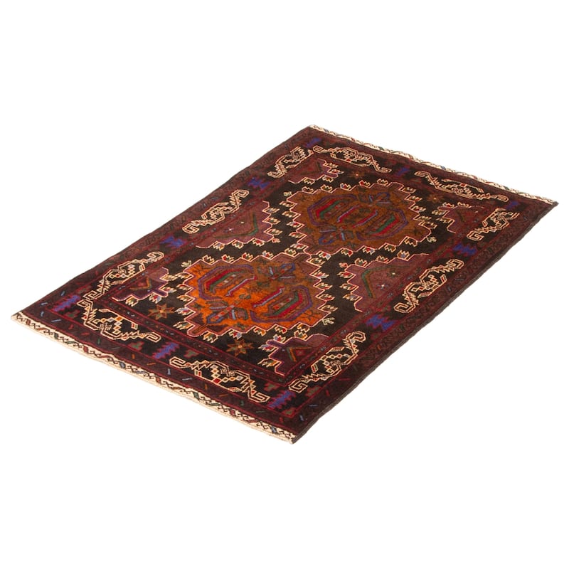 Teimani Brown Rug 2'11" x 4'7" - 2'11 x 4'7