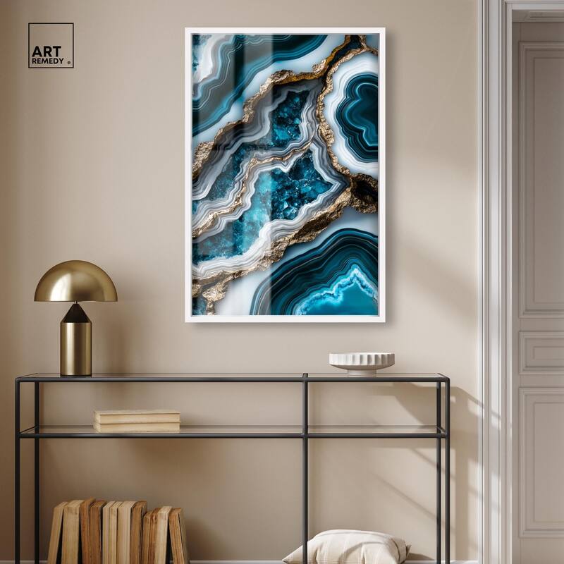 Teal Tides Treasure II Shadowbox by Art Remedy