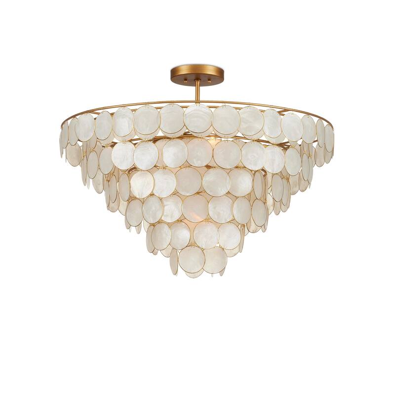 Currey & Company Bon Vivant Large Semi-Flush - 24.5"h x 30.25"dia