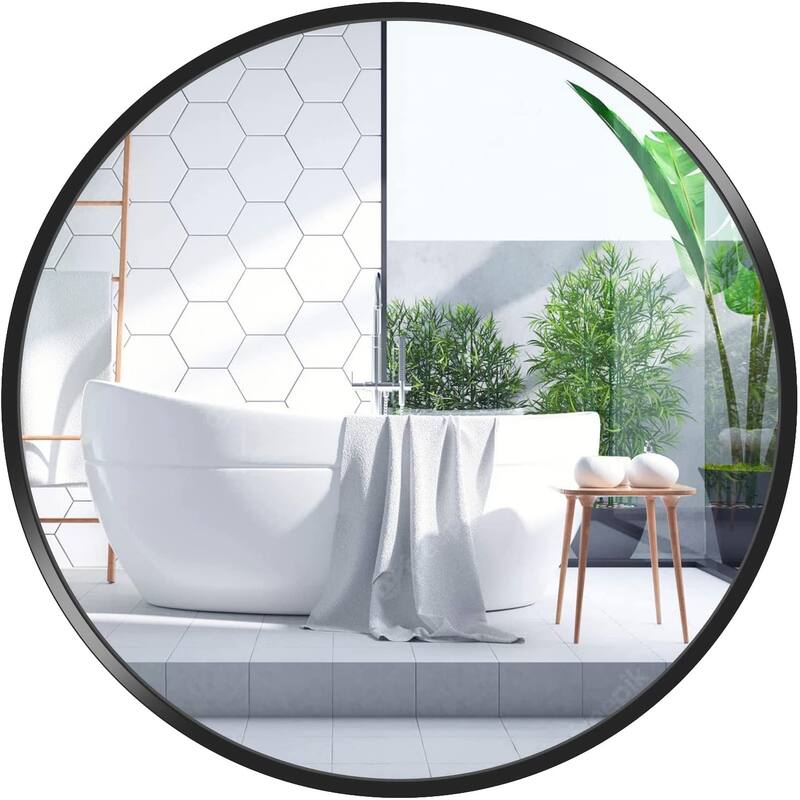 16 Inch Modern Round Wall Mount Mirror Bed Bath & Beyond 39173019