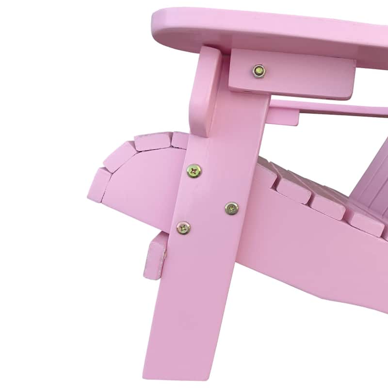KISRAIS Wooden Children Adirondack Chair for Outdoor/Indoor Use