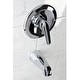 preview thumbnail 8 of 10, Kingston Brass Tub Only Trim Package with Single Lever Handle and Tub