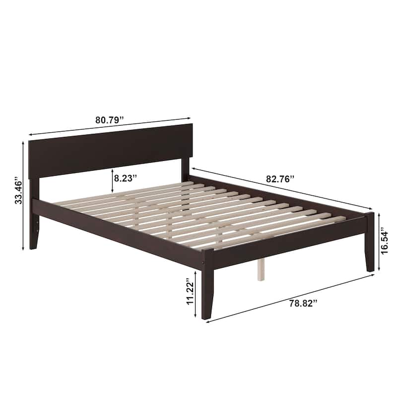 Orlando King Platform Bed in Espresso
