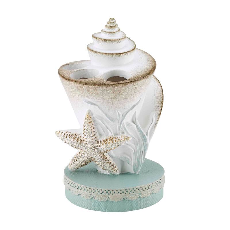 Avanti Linens Farmhouse Shell Toothbrush Holder - White - Toothbrush Holder