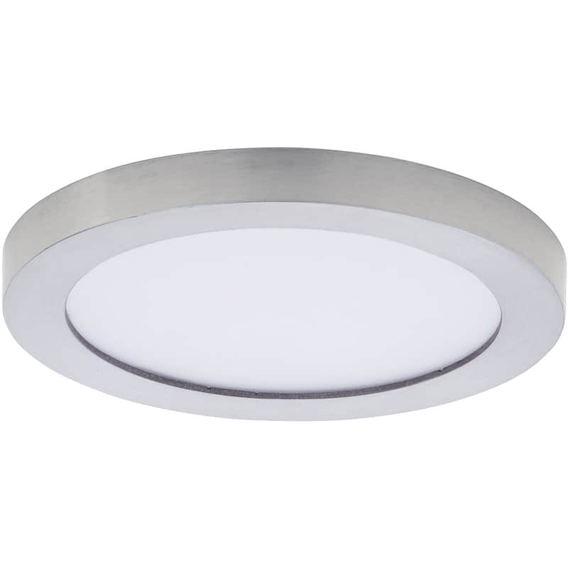 Maxim 57590WT Chip 6" Wide LED Flush Mount Ceiling Fixture - Satin Nickel
