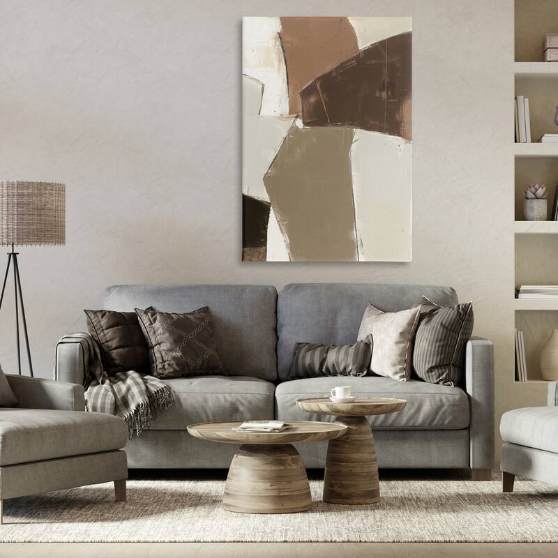 Stupell Contemporary Neutral Earth Tones Canvas Wall Art Design By Kippi Leonard