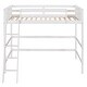 preview thumbnail 13 of 36, Elegant Twin Size Loft Bed Wooden Kids Bed with Ladder,Guardrail,Stair,Storage Drawers and Desk