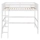 preview thumbnail 38 of 36, Twin Size Solid Wood Loft Bed with Ladder and Fence for Bedroom, Boys and Girls