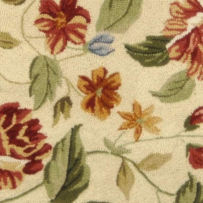 SAFAVIEH Handmade Chelsea Faigel French Country Floral Wool Rug