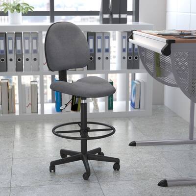 Fabric Drafting Chair (Cylinders: 22.5''-27''H or 26''-30.5''H)
