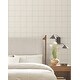preview thumbnail 3 of 5, York Wallcoverings La Vitre Plaid Lichen Grey Wallpaper