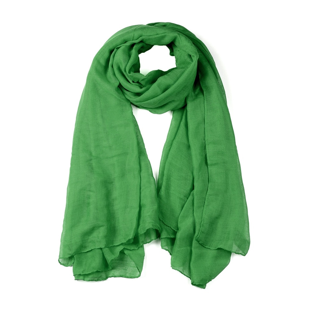 Fashion Men/'s Light Green 100/% Silk Solid Print Neck Scarf Long Soft Scarves