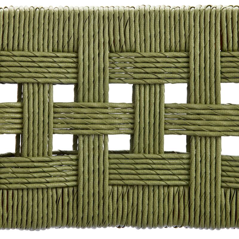 Christopher Knight Home - Lottie 5-Piece Outdoor Acacia Wood Dining Set with Woven Wicker Chairs & 31.50" Square Slat Table