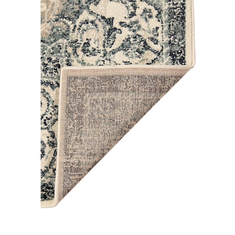 Divine Pollie Transitional Bordered Hand-Knotted Area Rug