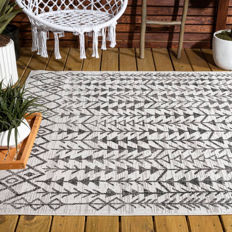 JONATHAN Y Sukie Bohemian Geometric Indoor/Outdoor Area Rug
