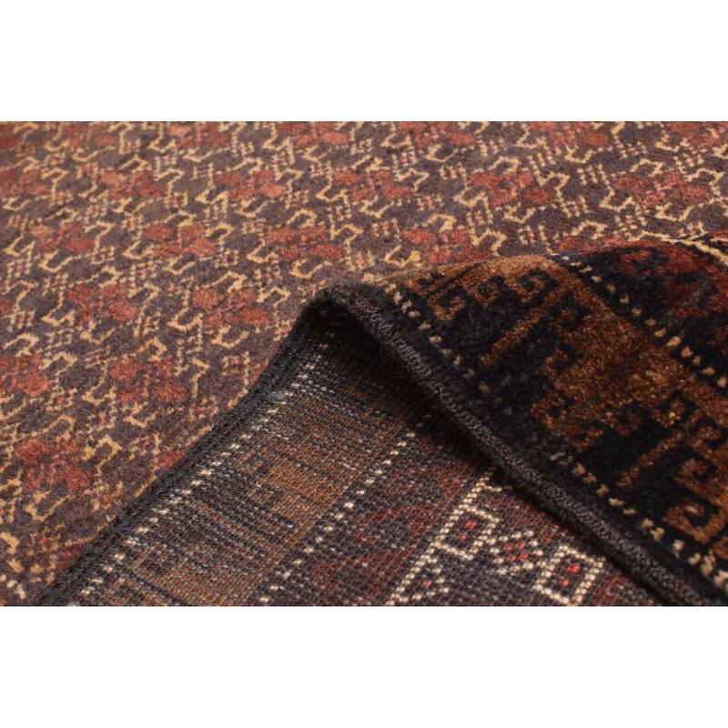 ECARPETGALLERY Hand-knotted Teimani Dark Navy Wool Rug - 2'9 x 4'4